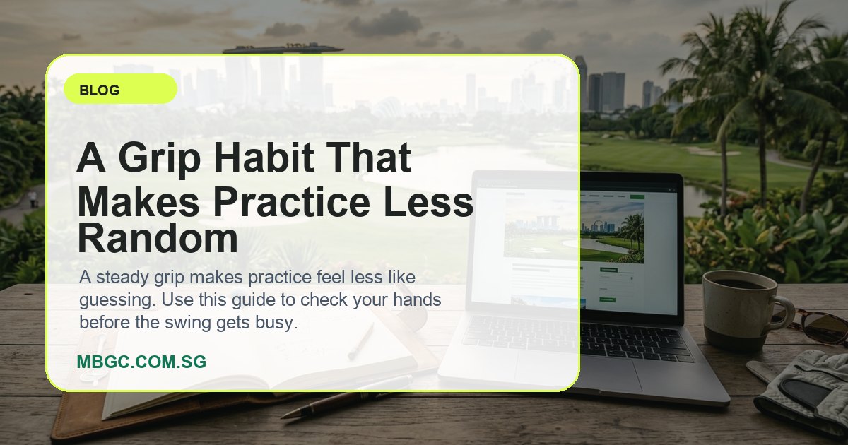 A Grip Habit That Makes Practice Less Random | MBGC.COM.SG